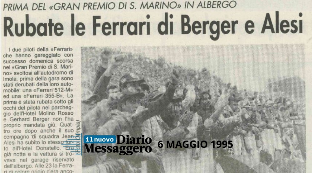 archivio ferrari furto Il Nuovo Diario Messaggero